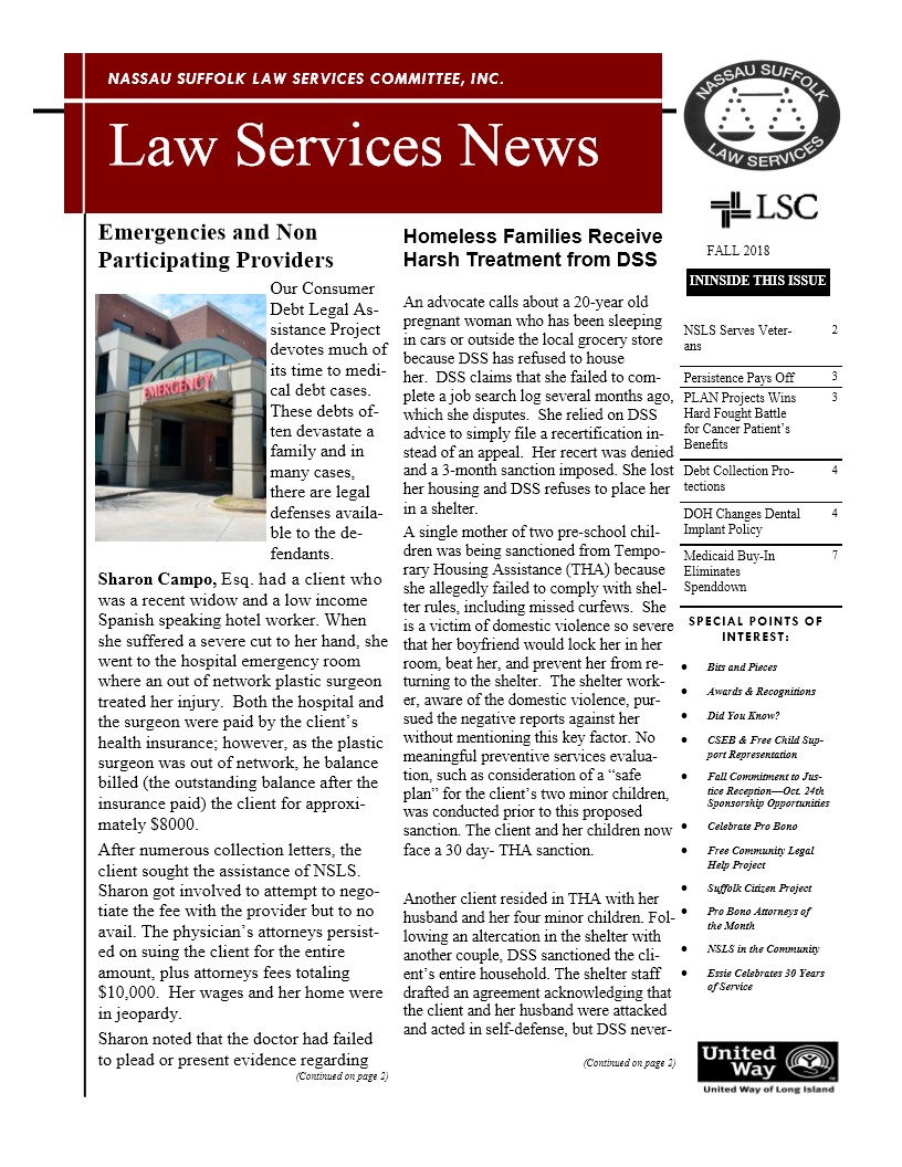 Law Services News – October 2018