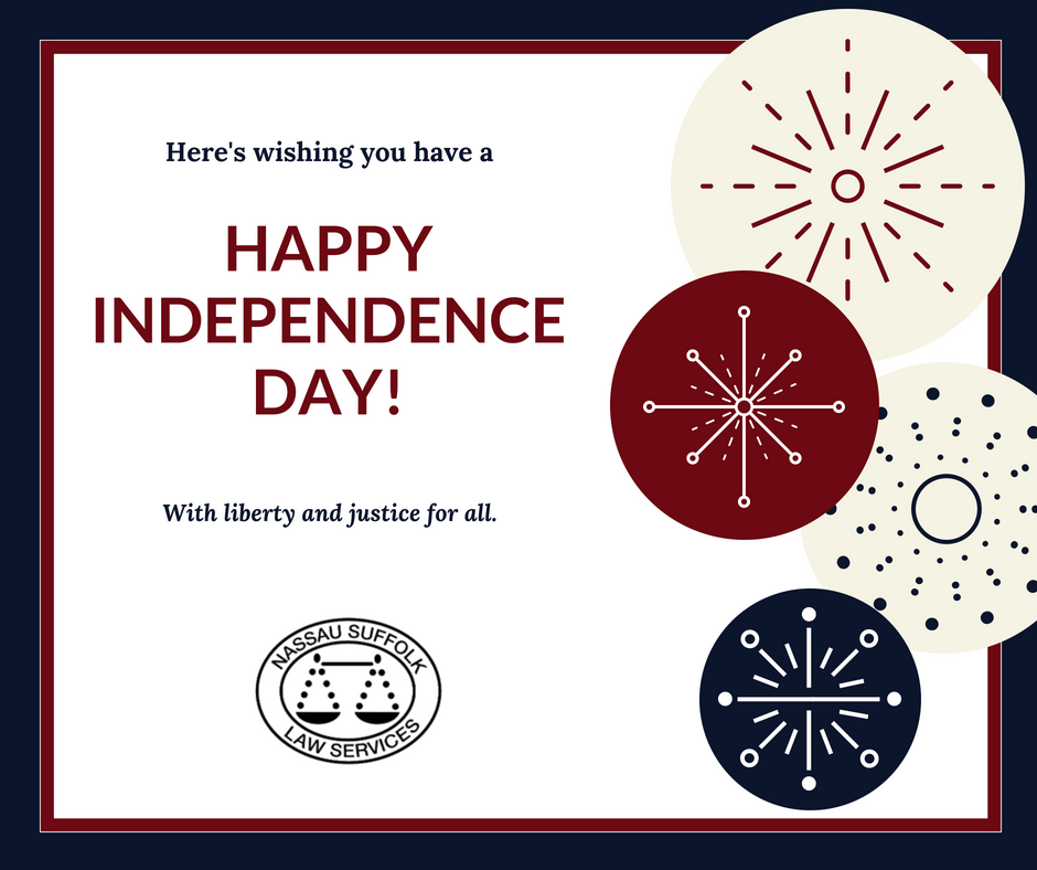 In observance of Independence Day, our offices will be closed on Wednesday, July 4, 2018.