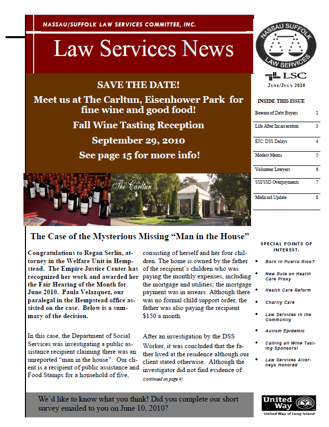 Law Services News – June 2010