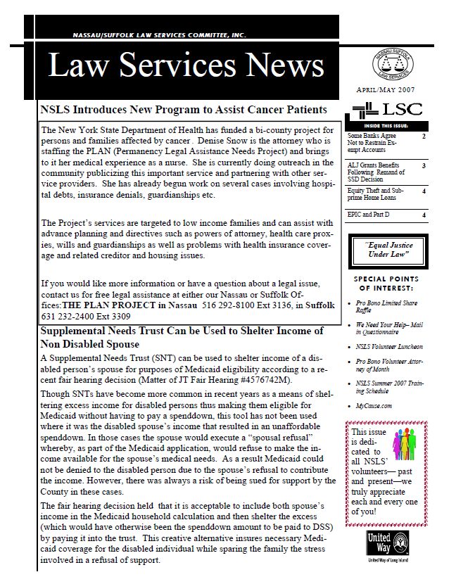 Law Services News – September 2015
