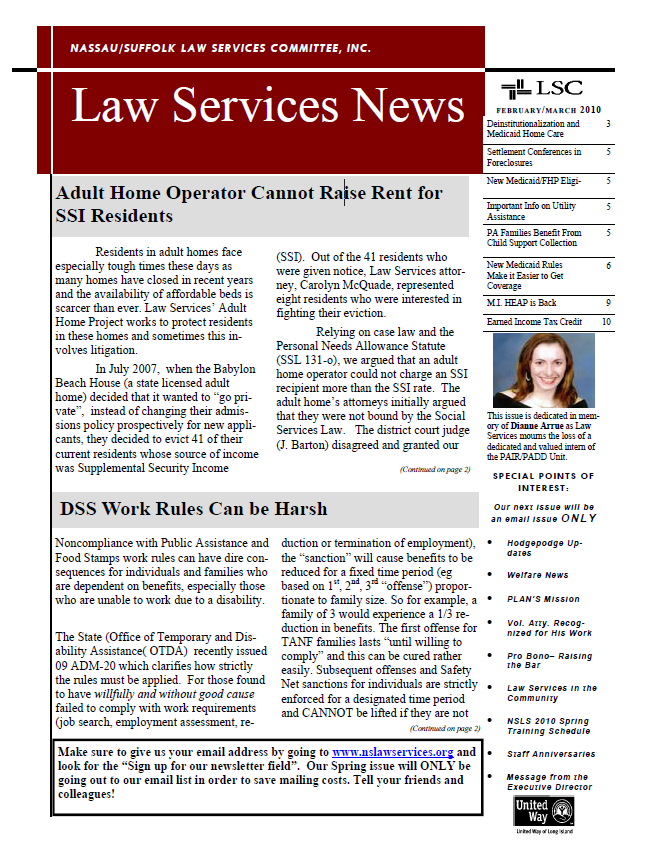 Law Services News – March 2010